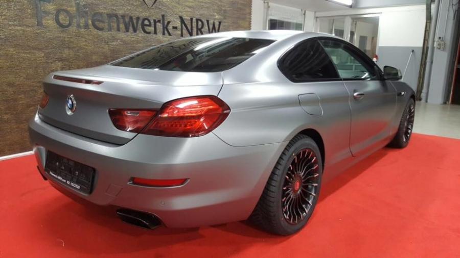  BMW M6 Coupe Matte Grey by Folienwerk-NRW 2016 года  (фото 2 из 5)